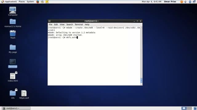 RAID (Disk Array) Linux CentOS 6.6 смотреть онлайн