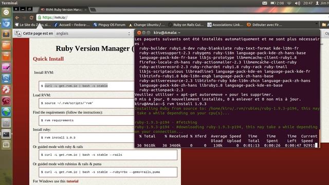 #1 - Installation de Ruby sous Ubuntu avec RVM смотреть онлайн