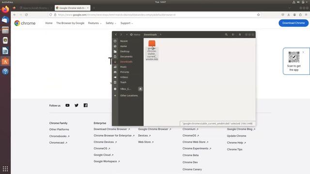 How to install google chrome in ubuntu by not using terminal. смотреть онлайн