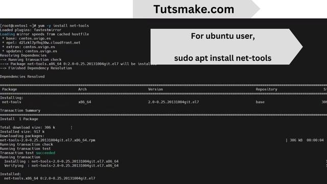 bash: netstat: command not found – Debian/Ubuntu Linux CentOS смотреть онлайн