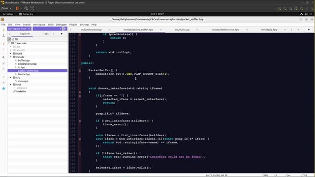 Packet Sniffer in C++ смотреть онлайн