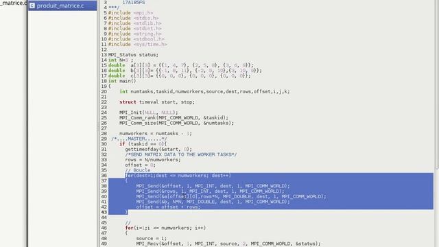 Calcule de produit de Matrice open MPI смотреть онлайн