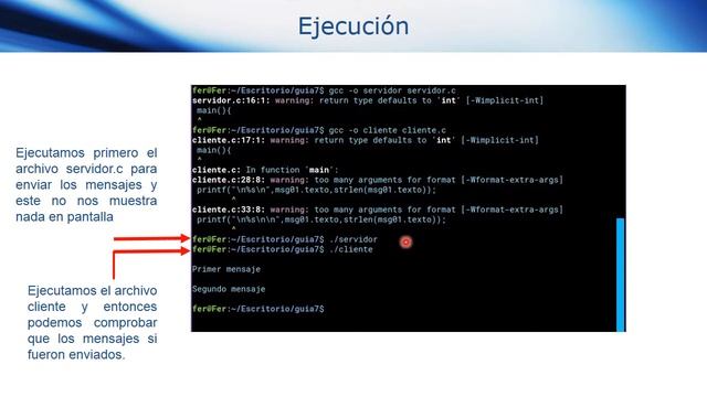 Comunicación entre Procesos Linux por medio de Cola de Mensajes смотреть онлайн