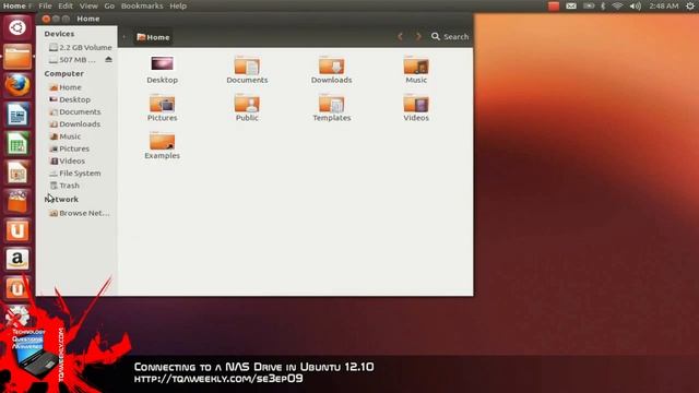 Connecting to a NAS Drive in Ubuntu 12.10 смотреть онлайн