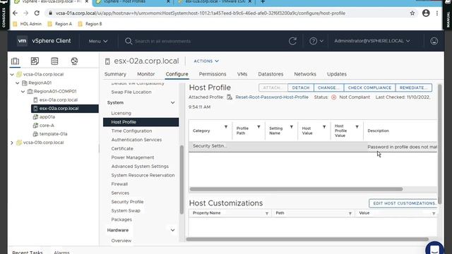 110 Reset/Change ESXi Root Password with Host Profile смотреть онлайн