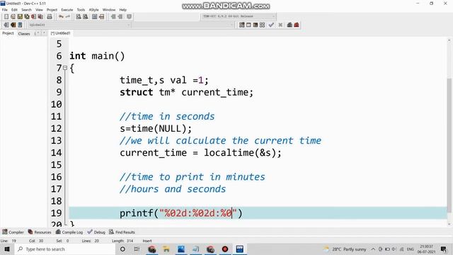 Digital Clock through C program| Digital clock project| Digital clock through C++ смотреть онлайн
