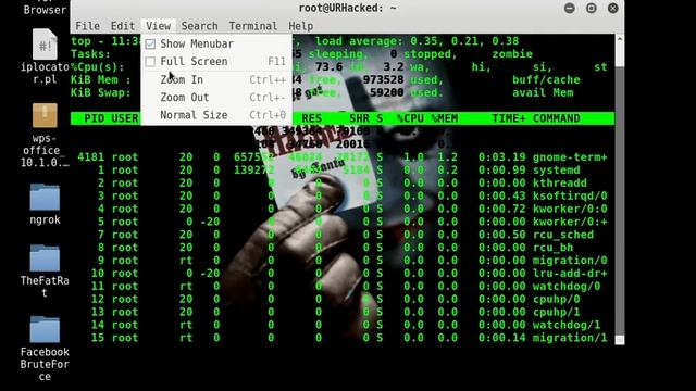 Check running processes in Kali Linux |2k18 смотреть онлайн