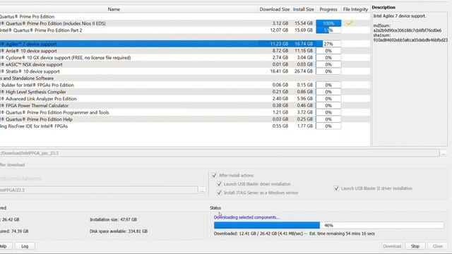 Intel® Quartus® Prime Installer (GUI mode) смотреть онлайн