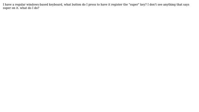 Ubuntu: What is the "super" key for linux shortcuts? смотреть онлайн