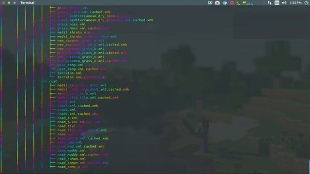 LoLcat example with tree command смотреть онлайн