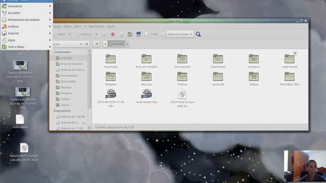 Fedora Mate Compiz 38 - visão geral do sistema смотреть онлайн