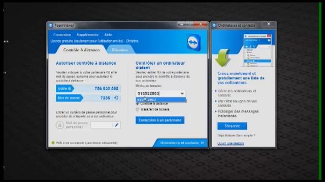 [TUTO] Teamviewer, bureau à distance , prendre la main à distance, teamviewer installation смотреть онлайн