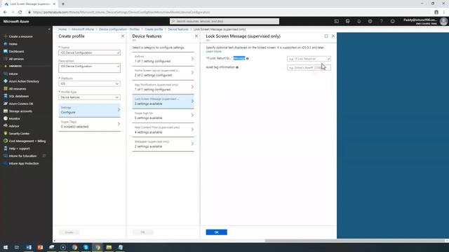 Device Configuration Profiles Create IOS Device Features Device Configuration Profile - Intune No#5