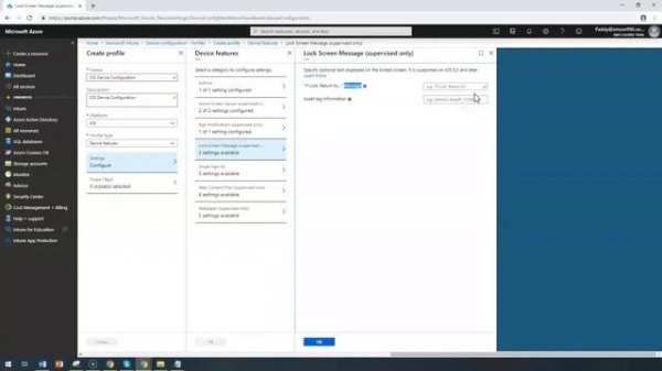 Device configuration Profiles Create iOS Device features Device configuration profile - Intune No#5