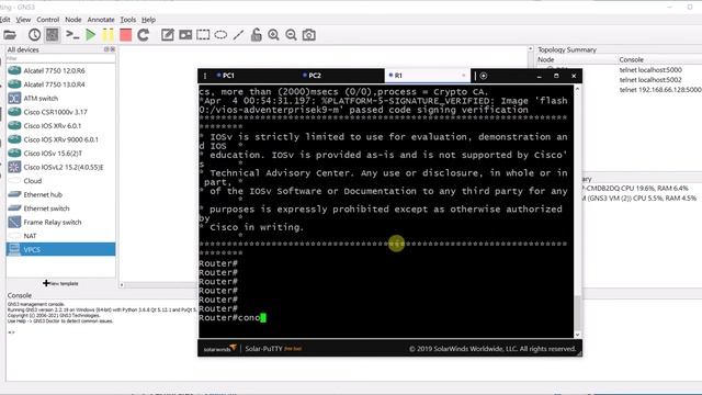 GNS3 Simple Network смотреть онлайн