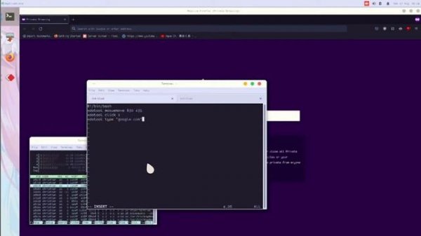 Using xdotool to automate GUI task in Linux