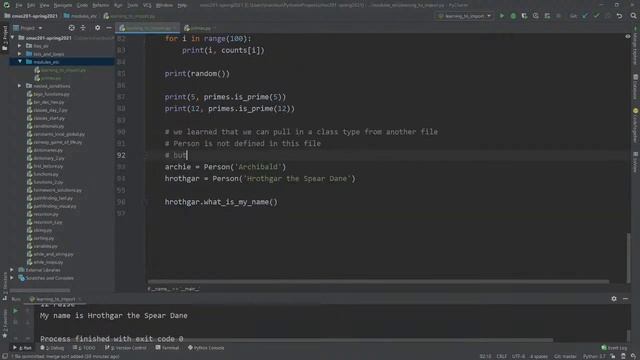 CMSC 201 Modules, Importing (Spring 21) смотреть онлайн