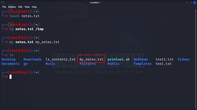 Beginners Guide to Kali Linux Part 7 - Terminal Commands for File Management смотреть онлайн