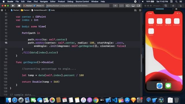 Pie Chart Using SwiftUI - Graphs Using SwiftUI - SwiftUI Tutorials смотреть онлайн