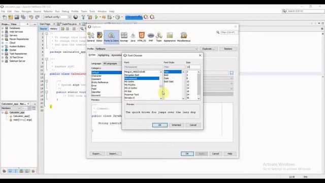 How to change font size in NetBeans смотреть онлайн