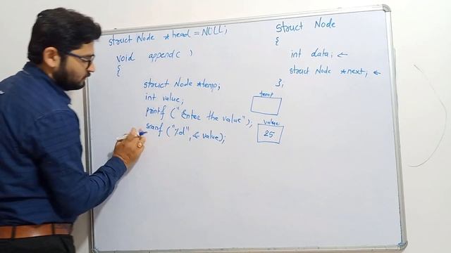 Create and Append operations on Linked List using C смотреть онлайн
