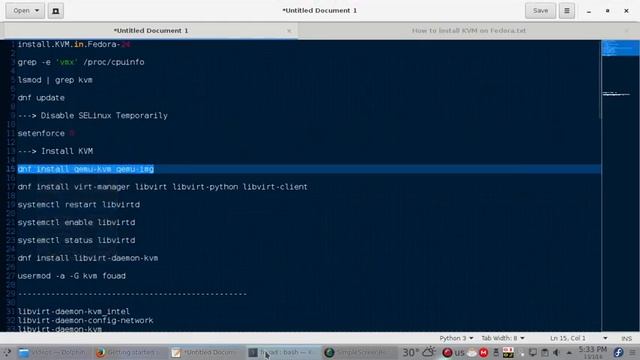 شرح طريقة تنصيب Kvm virtualization على توزيعة فيدورا 24 - 2/7 смотреть онлайн