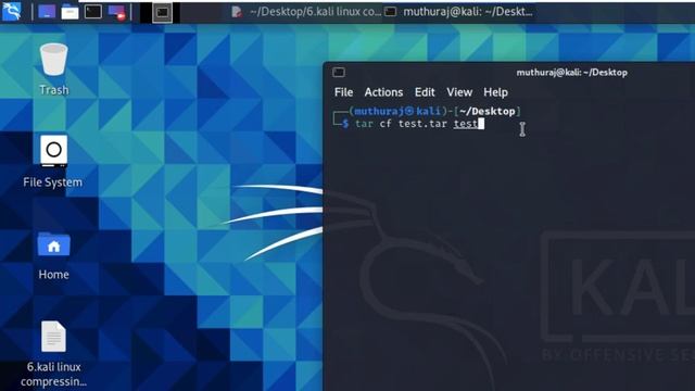 kali linux compressing commands(tar command) смотреть онлайн