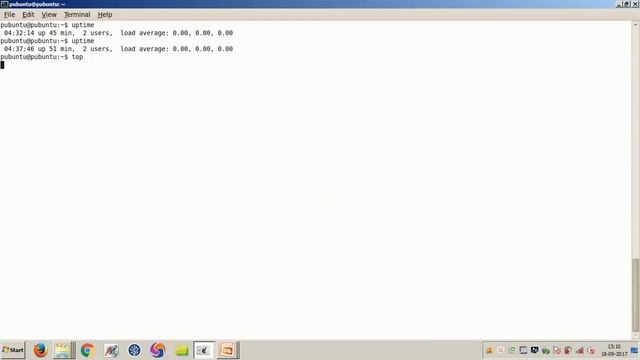 Linux uptime command смотреть онлайн