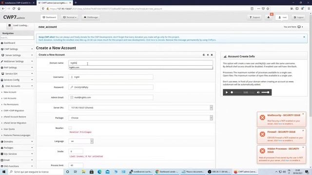 Installazione CWP (CentOS Web Panel) смотреть онлайн