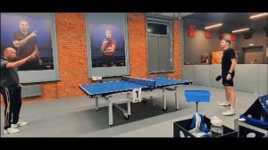 Мамазакиров - Скачков, тренировка по шипам | Настольный теннис |