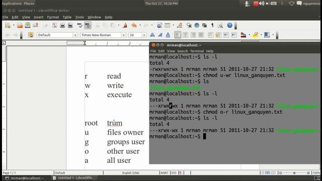 Hướng dẫn Lệnh Linux 02: Phân quyền Linux: lệnh chmod смотреть онлайн