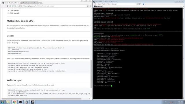 Pentanode - Tutorial#02 - Masternode setup VPS + Cold Wallet смотреть онлайн