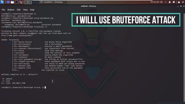 Cracking Zip File Password in Linux using Fcrackzip . /~ CyNerdHacks смотреть онлайн