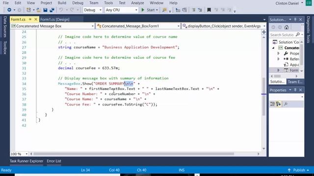 ISM 3232 - Concatenated MessageBox смотреть онлайн