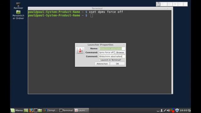 Linux - Bildschirm mit einem Klick ausschalten смотреть онлайн