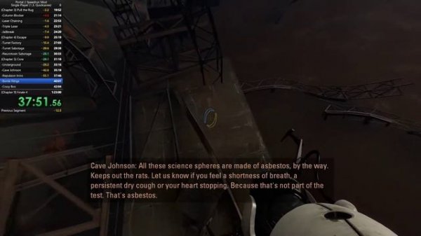 portal 2 speedrun (speedrun mod)