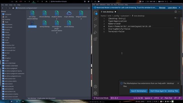 ArcoLinux : 2592 How to autostart xrandr/arandr settings at boot time - 3 ways смотреть онлайн
