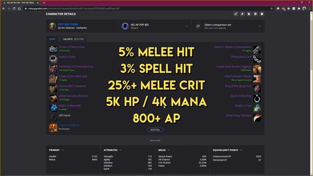 NO RANKING GEAR! PHASE 6 ENHANCE SHAMAN PVP BIS смотреть онлайн