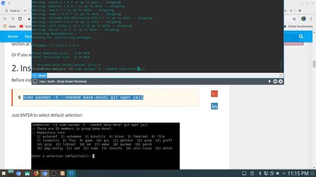what to do & how to do after installing arch manjaro linux смотреть онлайн