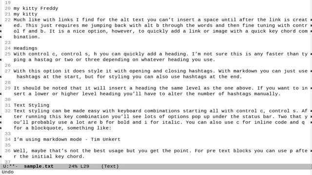 Emacs Editing Text Part 1 смотреть онлайн