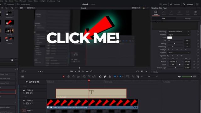 How to create YOUTUBE THUMBNAILS in Davinci Resolve for FREE! смотреть онлайн