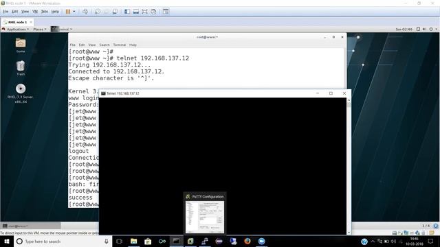 How to configure telnet on RHEL 7.3 in hindi смотреть онлайн