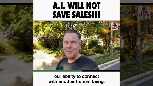 A.I. WILL NOT SAVE NOR REPLACE SALESPEOPLE - SALES TRUTH смотреть онлайн