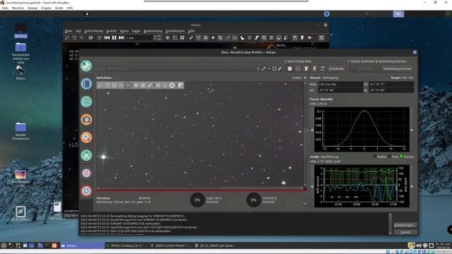 QHY183C Kamera läuft unter Linux Mint TOP. Bubble-Nebula mit KStars/Ekos PHD2 und INDI-Plattform смотреть онлайн