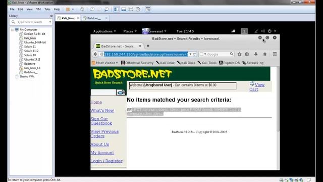 badstore SQLmap смотреть онлайн
