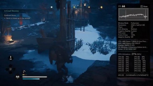 Assassins Creed:Valhalla Ryzen 7 5800X|RX 5700XT Performance and Best Settings