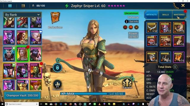 RAID SHADOW LEGENDS | ZEPHYR SNIPER FARMING 12-3 BRUTAL смотреть онлайн