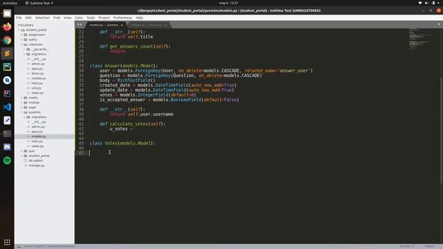 Django Student Portal - questions app part 1 | 22 смотреть онлайн