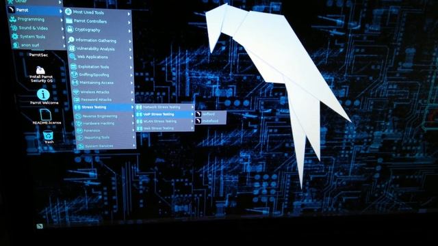 Parrot Security OS 1.7 quick review смотреть онлайн