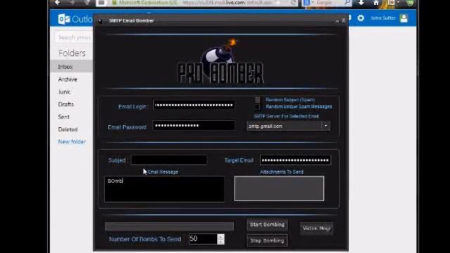 Pro Bomber Full Overview ( Part Three ) - Email And Attachment Bomber смотреть онлайн